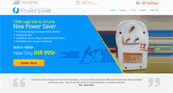 Desktop Screenshot of powersaverindia.com